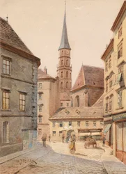 View from Stallburggasse to Michaelerkirche